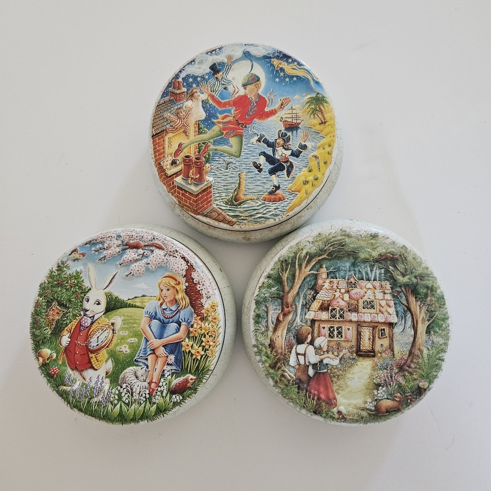 Set of Churchill's "The Classic Collection" Natural Fruit Sweets EMPTY TINS